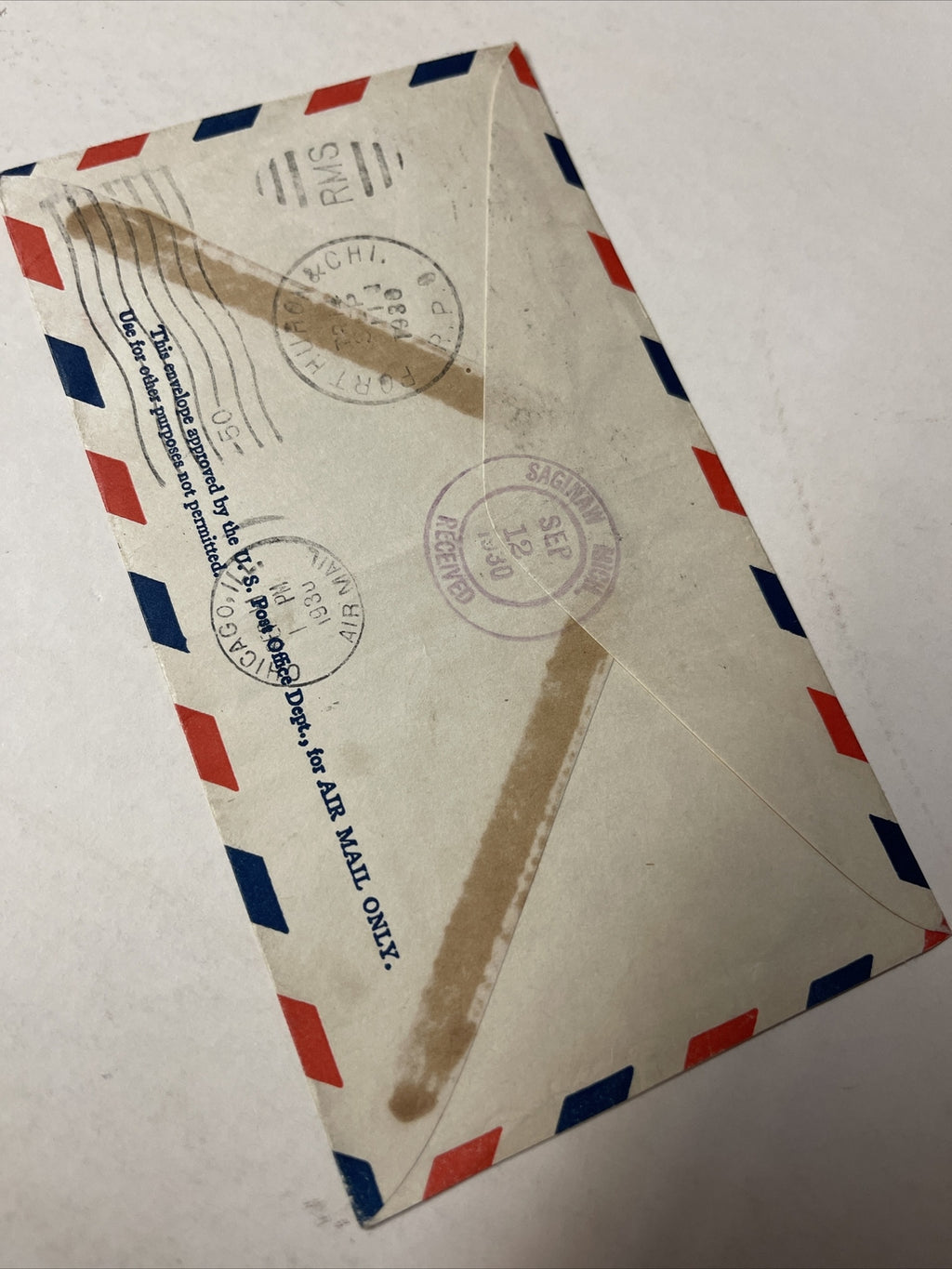 Universal Airlines National Tour Chicago FIRST FLIGHT AIR MAIL COVER 19301