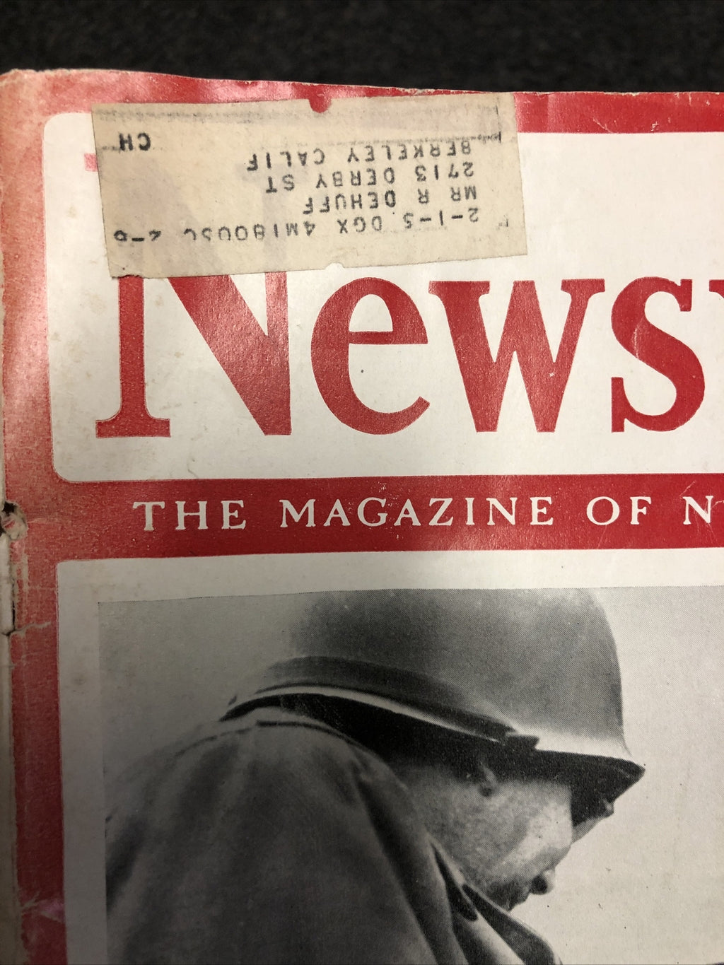 VTG Newsweek Magazine: April 16 1945 - Dwight D. Eisenhower / Newsstand / By Air3