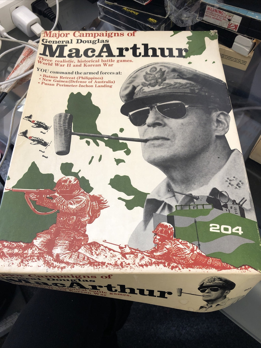 Major Campaigns of General Douglas MacArthur Board Game 1974 RGI Library Edition0