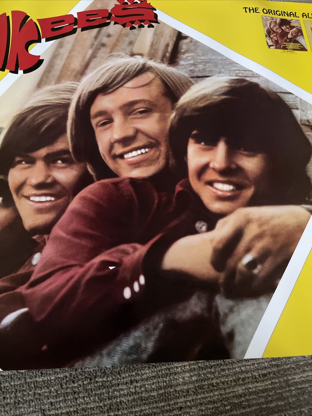 #150 1986 The Monkees Record Store Promo poster  24” X 36” Rhino Records6