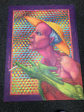 Vintage 1983 Original Art Vibrant Pastel By Tim Echols SIGNED Surrealism 30”x22”0