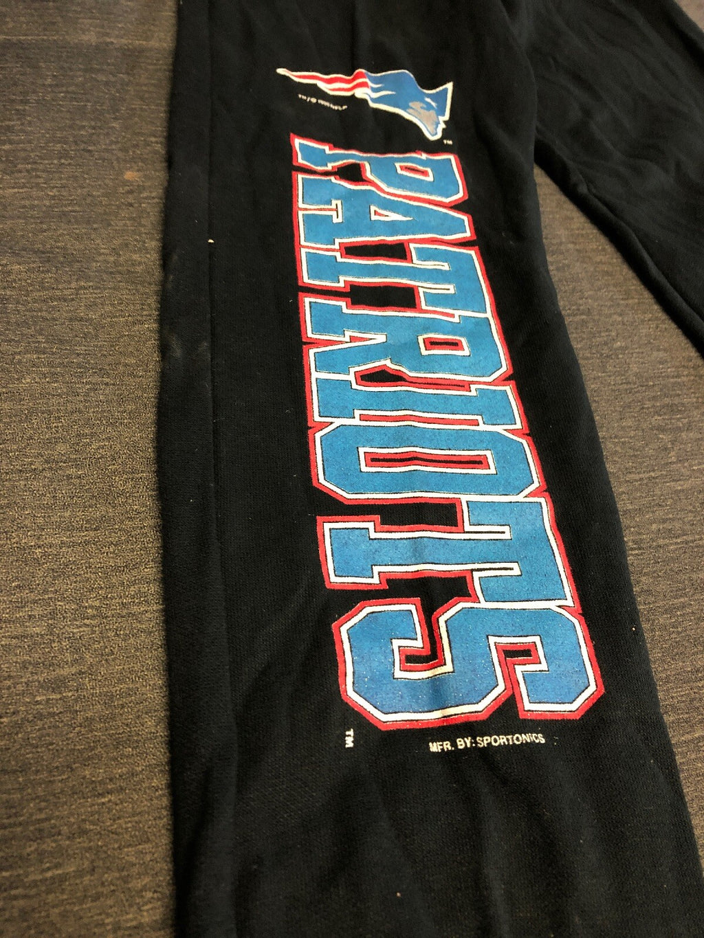 Vintage 1994 New England Patriots Black Sweatpants Youth 14 Rare Sportonics1
