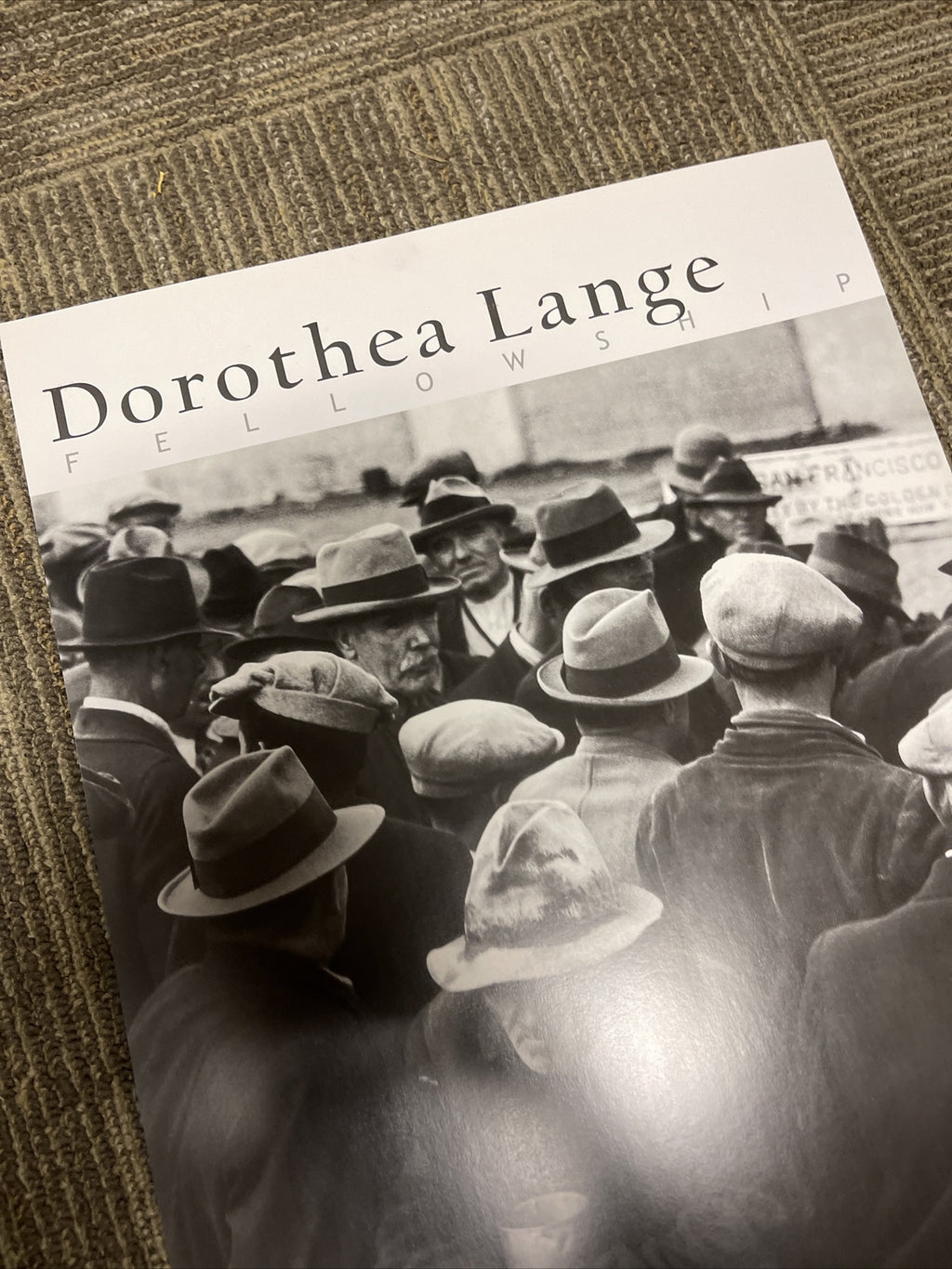 Dorothea Lange Fellowship photograph Poster UC Berkley 20031