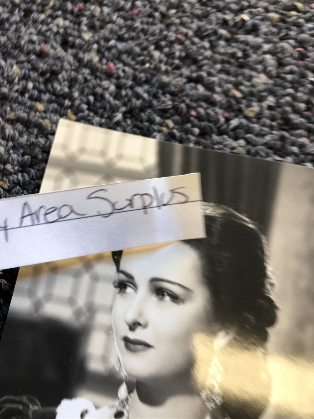 RARE Original Unpublished Photo Of Joan Bennett 4.5”x3” Candid Photo4
