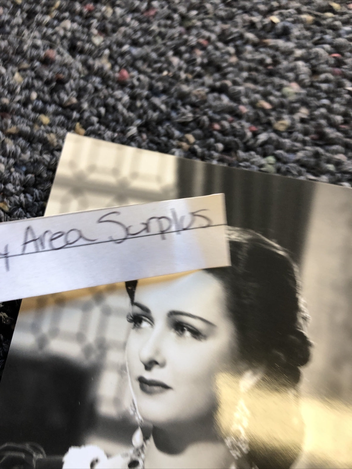 RARE Original Unpublished Photo Of Joan Bennett 4.5”x3” Candid Photo4
