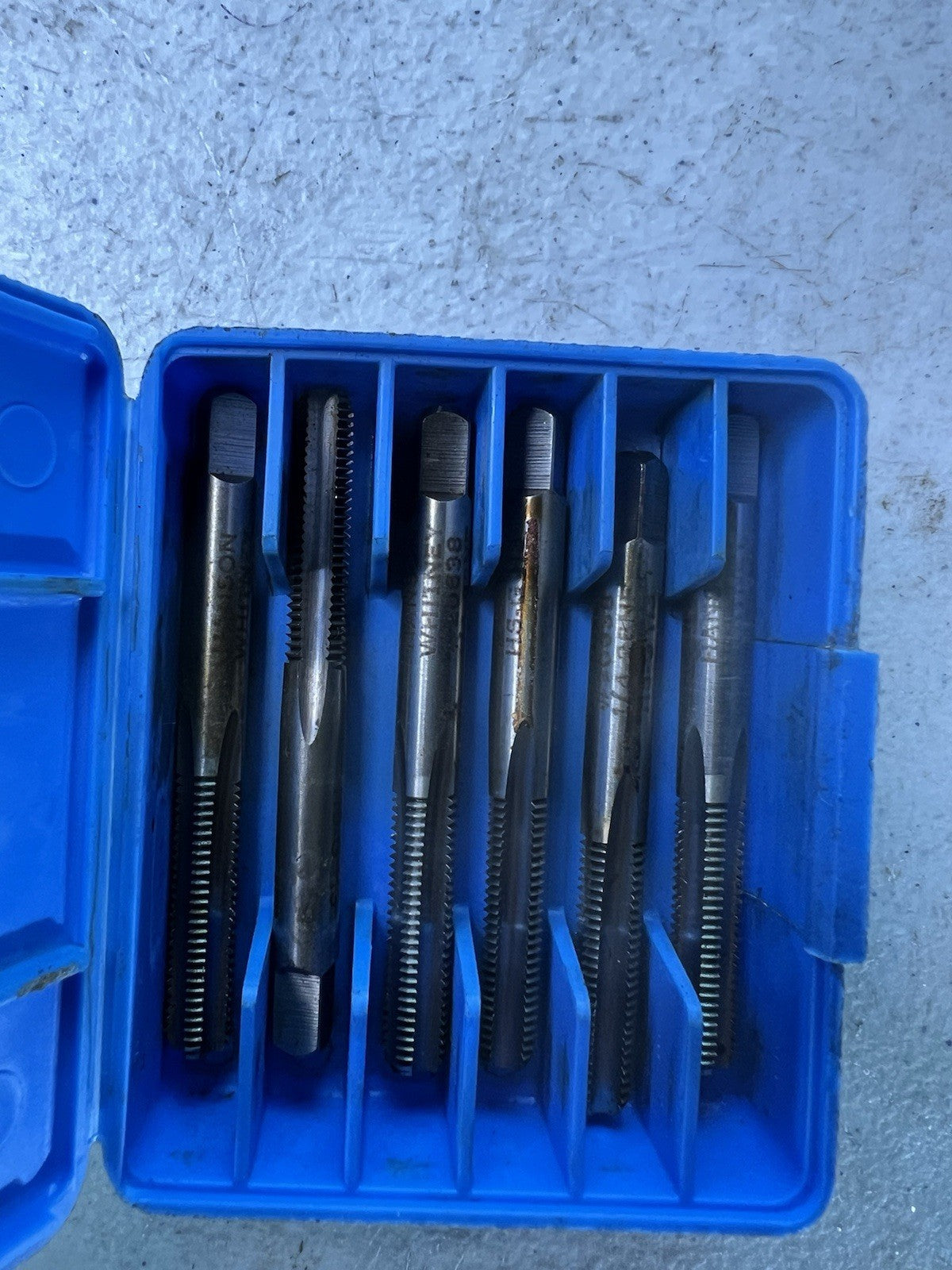 Hanson Whitney 12-24 Straight Flute Taps TPBO  Set of 6 Precision1