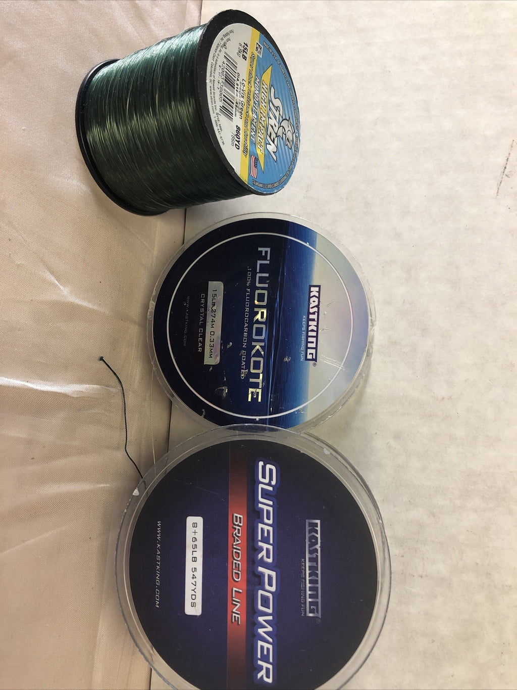 Lot of 3 Fishing Lines STREN & KASTKING See Pictures For Measurements0