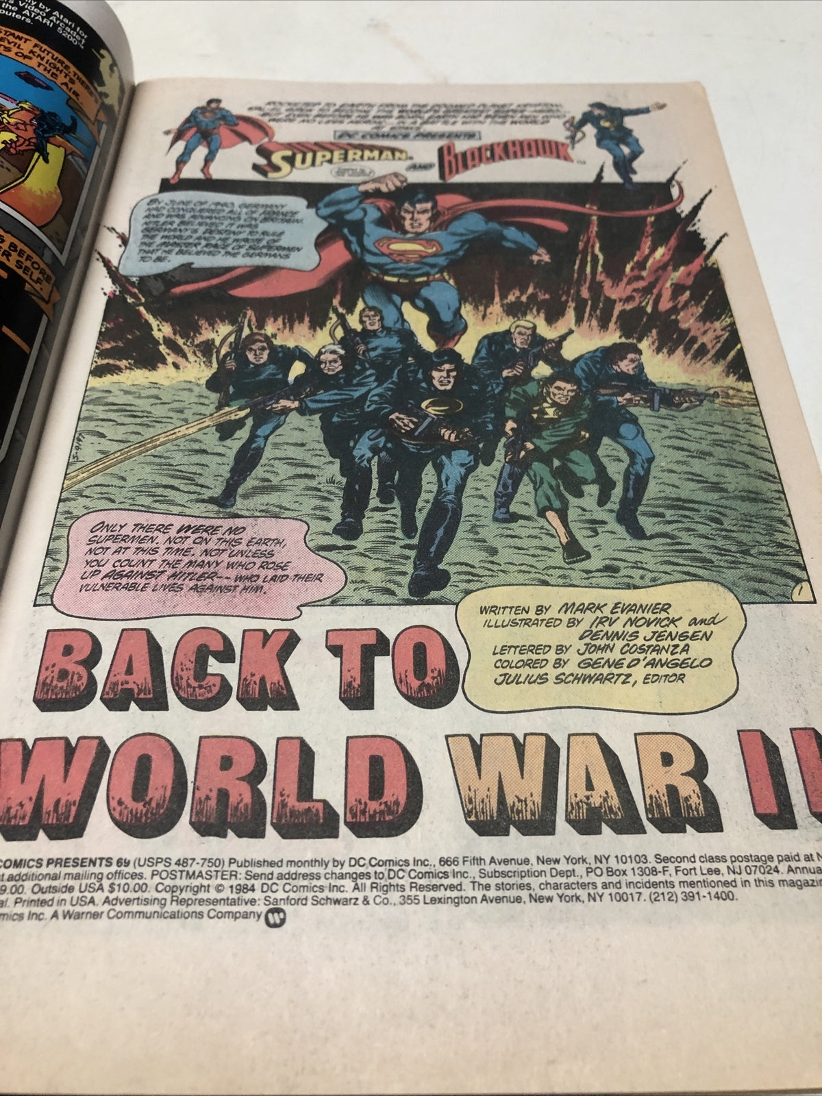 Dc Superman And BlackHawk No 691