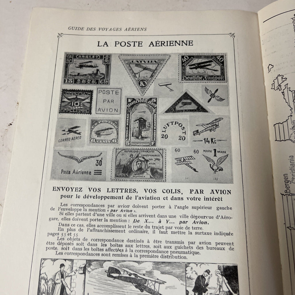 1924 Imperial Air Union AIRLINE TIMETABLE &  Aviation Guide Book In One Rare!!13