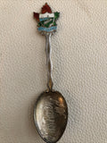 1920s VANCOUVER B C  Canada Souvenir Sterling Spoon Enameled0