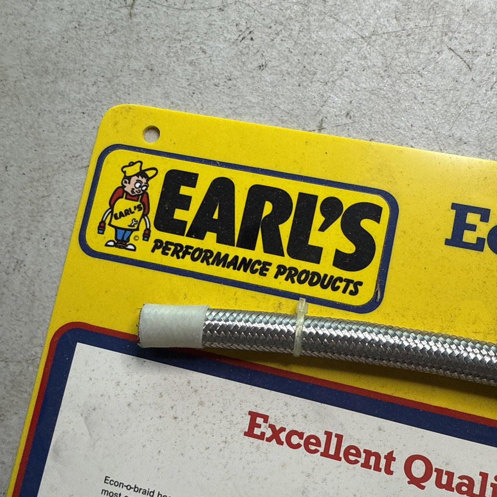 Vintage Earl’s Racing Display 15x15 – 1980s  Econ-O-Braid Hose Promo Sign1