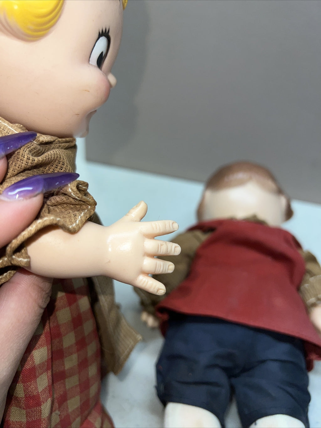 Vintage Pair Of Campbell’s Soup Dolls Boy And Girl Rare !5