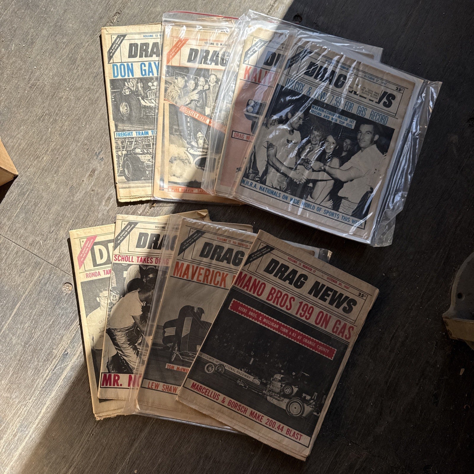 Vintage Drag News Magazine 1967 Volume 13 Drag Racing NHRA Don Garlits Lot1