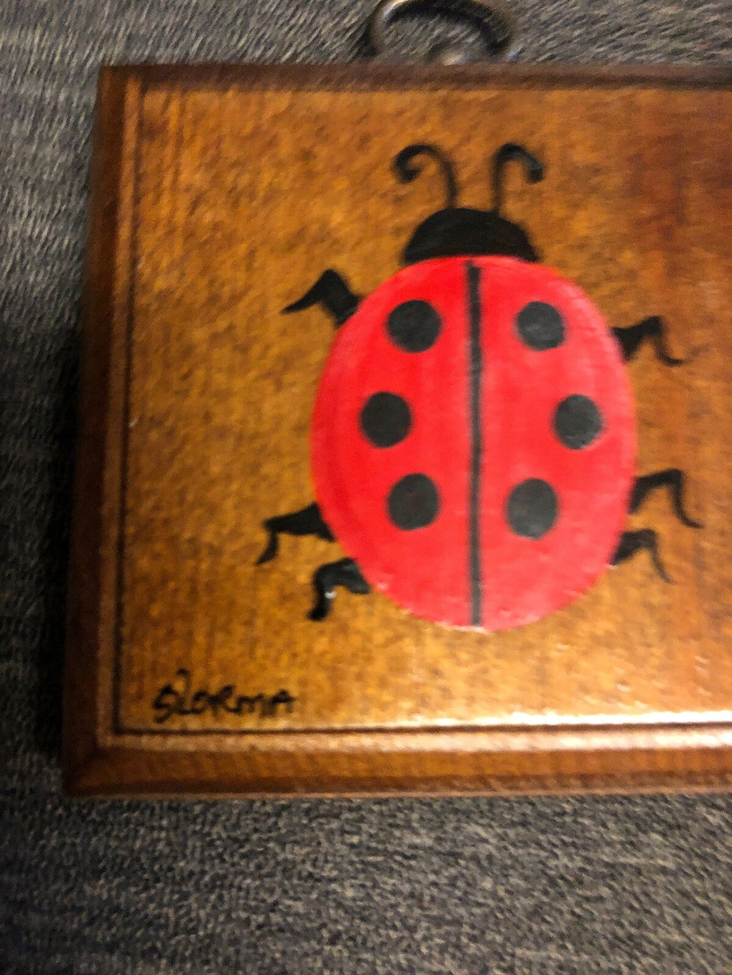 Vintage Framed Ladybug Original Drawing Insects Bug 6.5”x6.5” & 3”x3” Lot Of 25