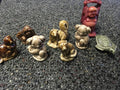 Lot 8: Vintage Brown, Red, Green, White Figurine Figure Chinese Mini Figures0