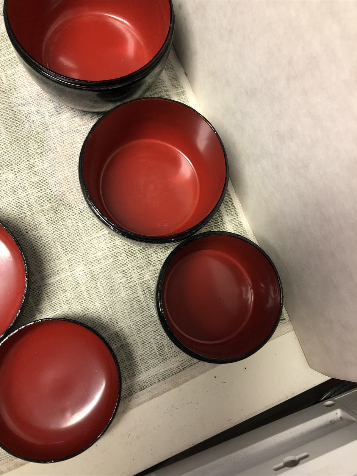 Vintage Fujian Lacquer Ware Asian Black Hand Painted Lot Of 67
