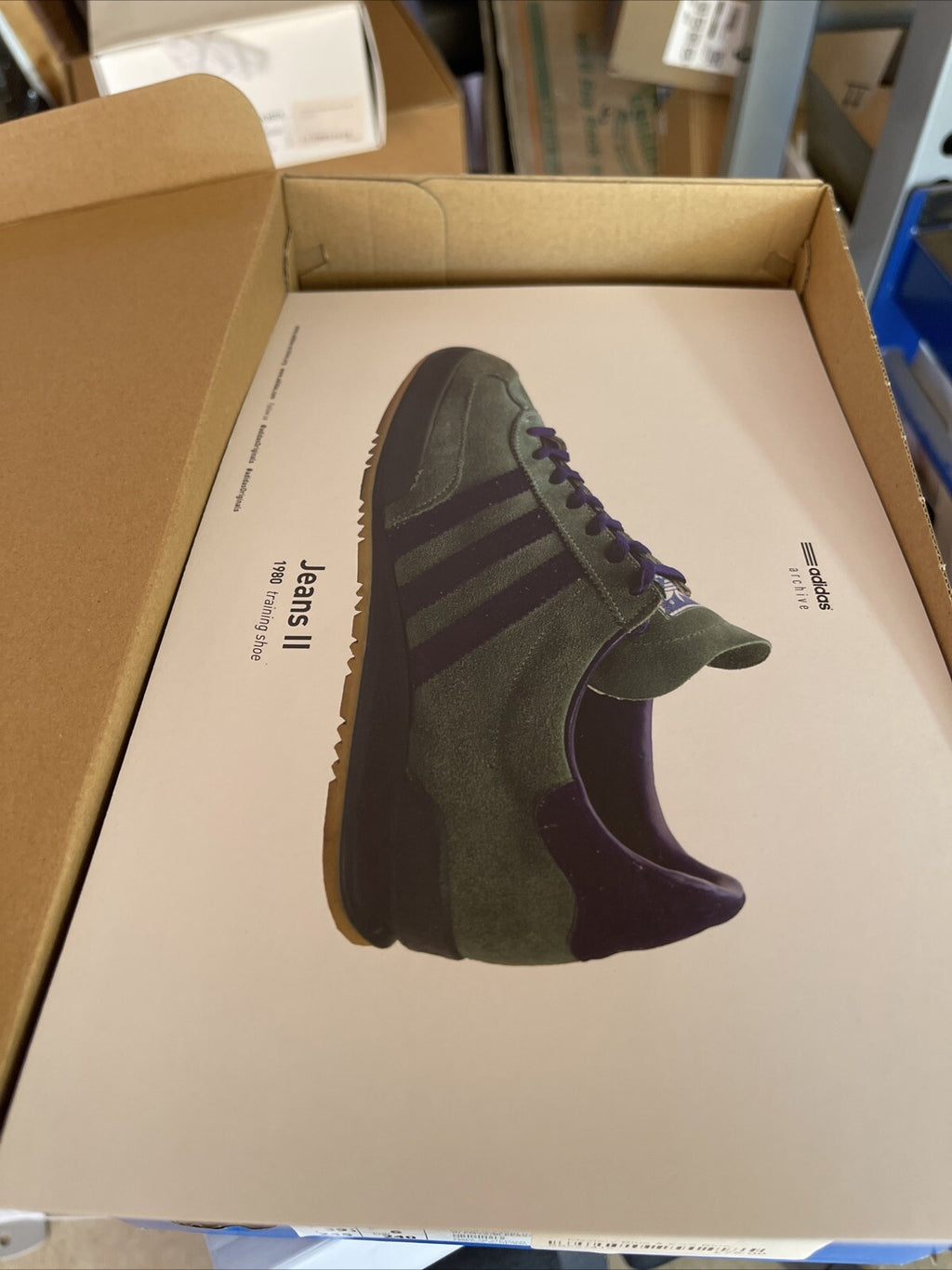 BNWB Genuine adidas originals  Valencia "Jeans" Leather Trainers Size 6.51