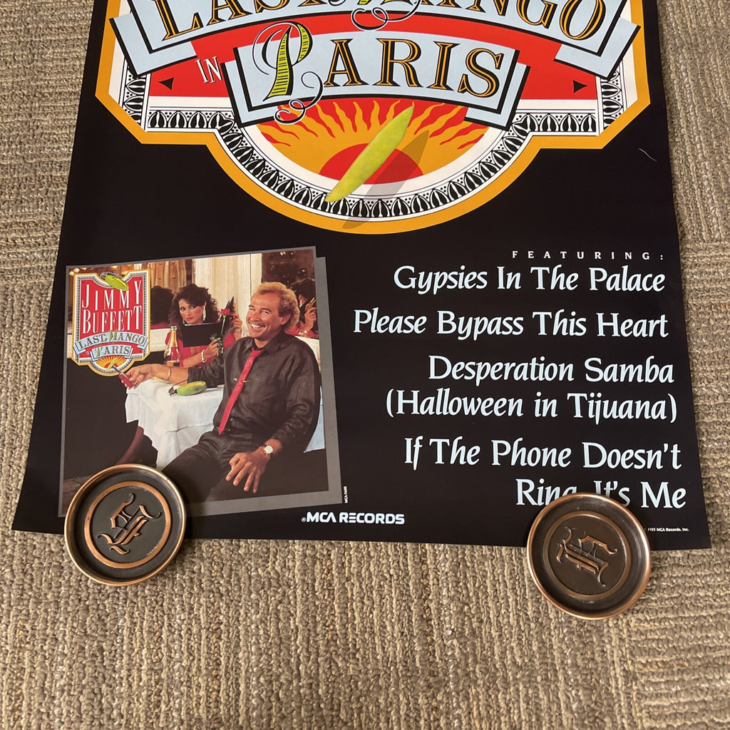 1985 Jimmy Buffett Last Mango In Paris Original Record Store Promo Poster #503