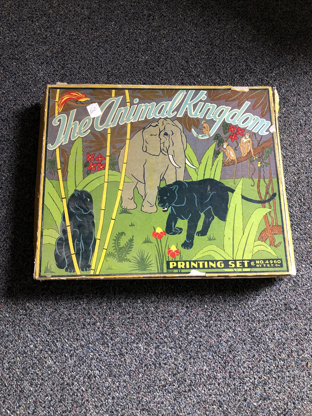 Rare Vintage Printing Set By T.S.T Co. “The Animal Kingdom” No. 49600