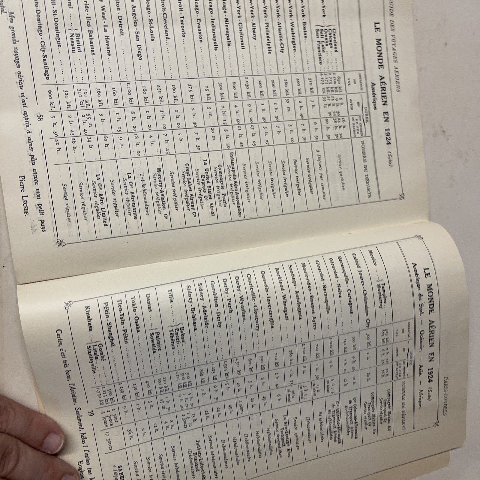 1924 Imperial Air Union AIRLINE TIMETABLE &  Aviation Guide Book In One Rare!!9