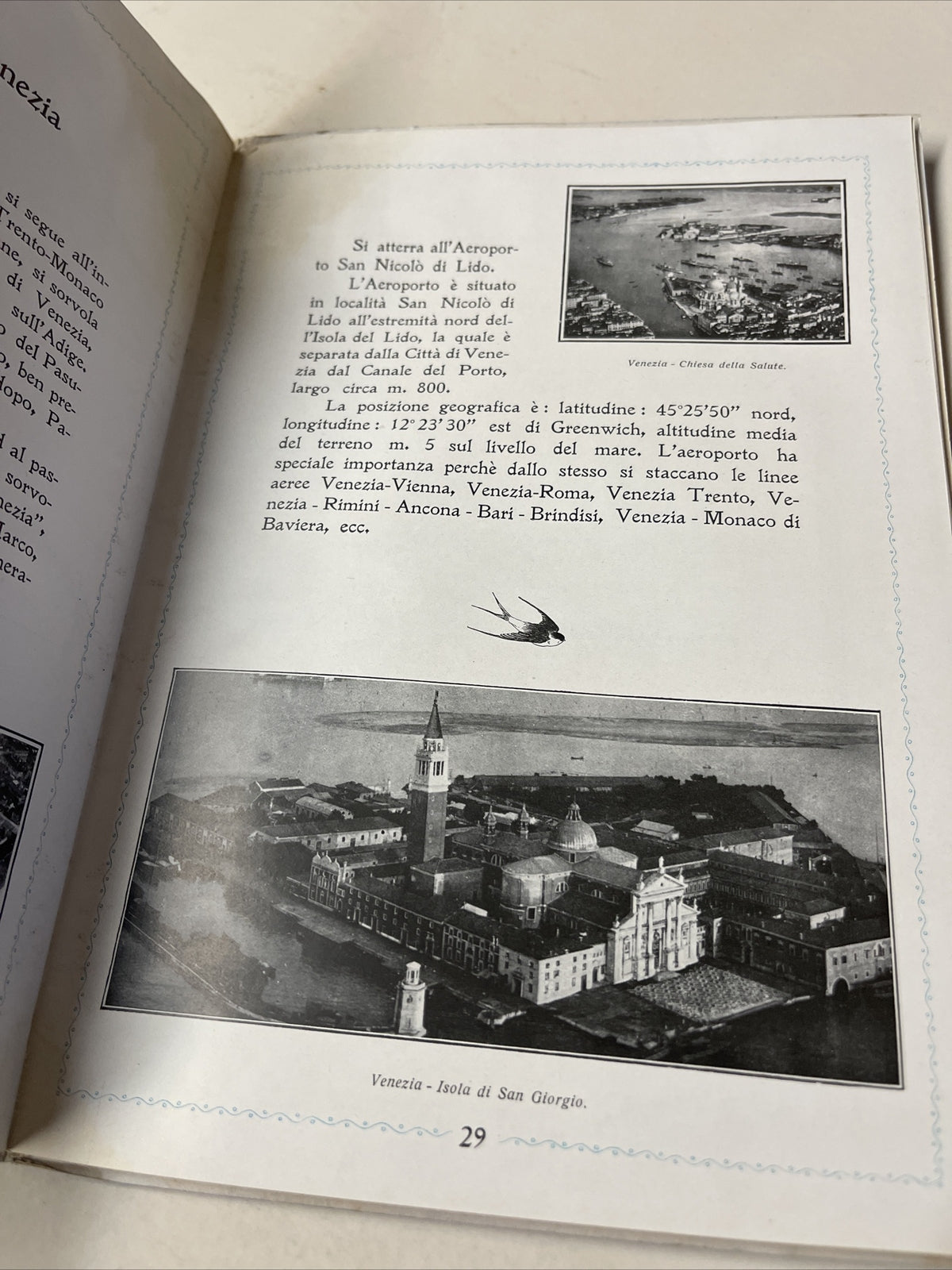 Aero Espresso Italia 1931 AIRLINE TIMETABLE SCHEDULE Brochure flight Map Book6