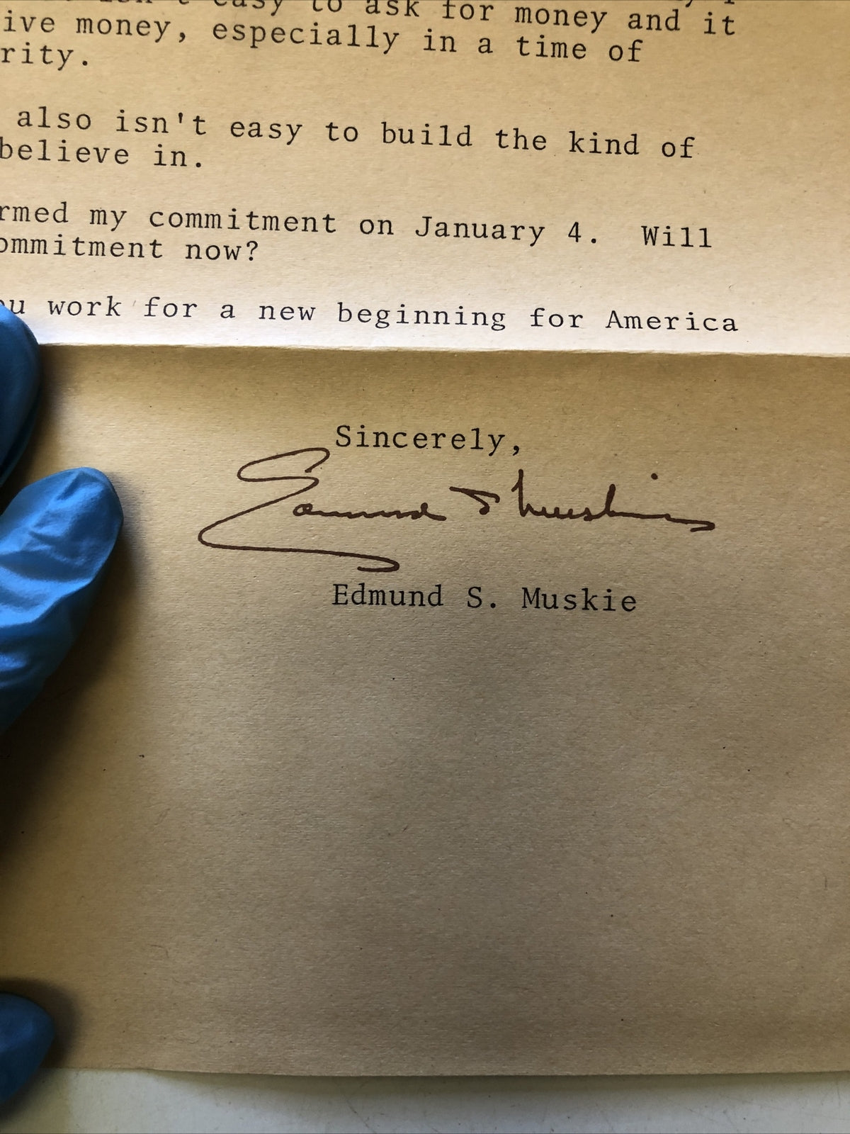 Vintage: Edmund Muskie Vs Nixon Request For Donations To presidential campaign2