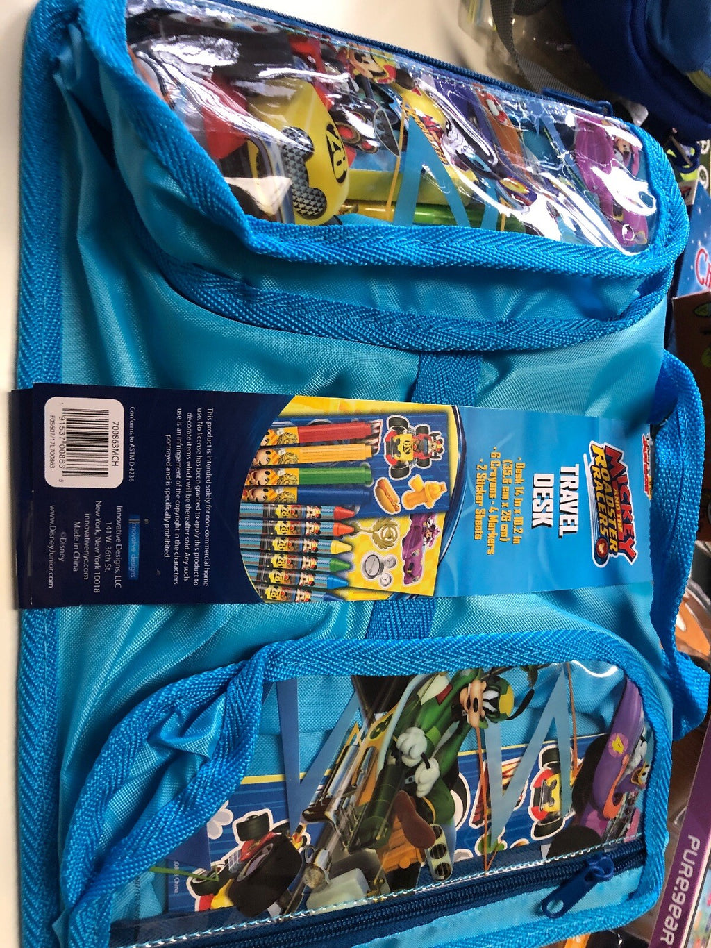 MICKEY AND THE ROADSTER RACERS ART TRAVEL DESK- CREATE AND COLOR ON THE GO!1