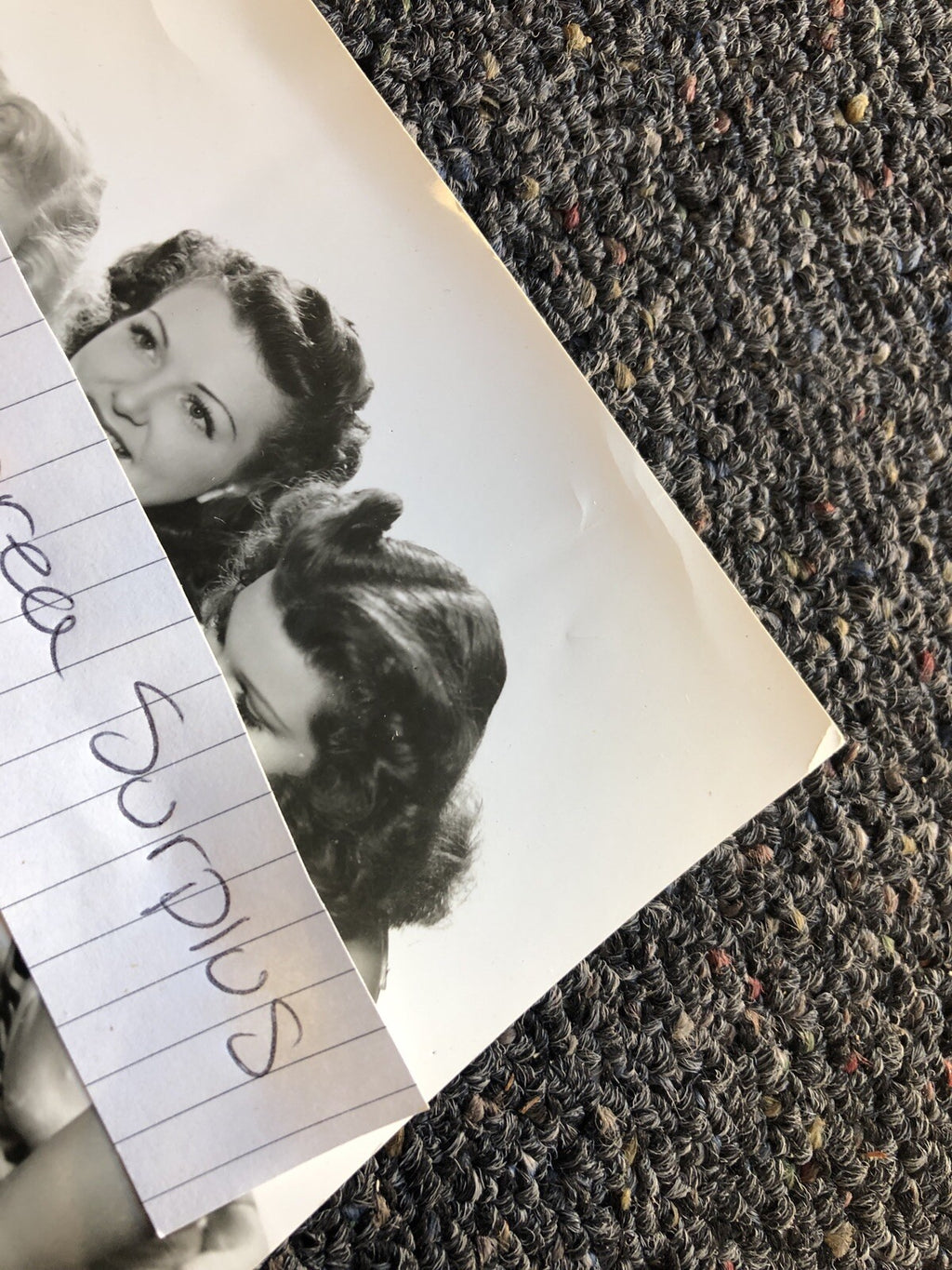 Original Unpublished Lot Of 2 Photos Of ANN SOTHERN FRANCHOT TONE Miss USA Judge3