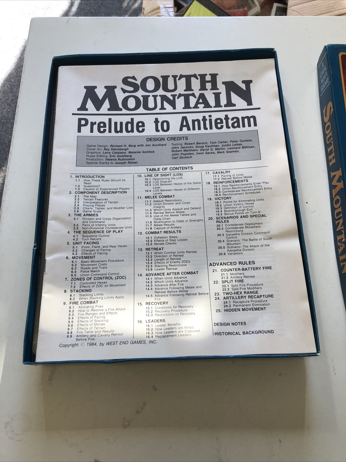 West End Games: South Mountain: Prelude to Antietam1