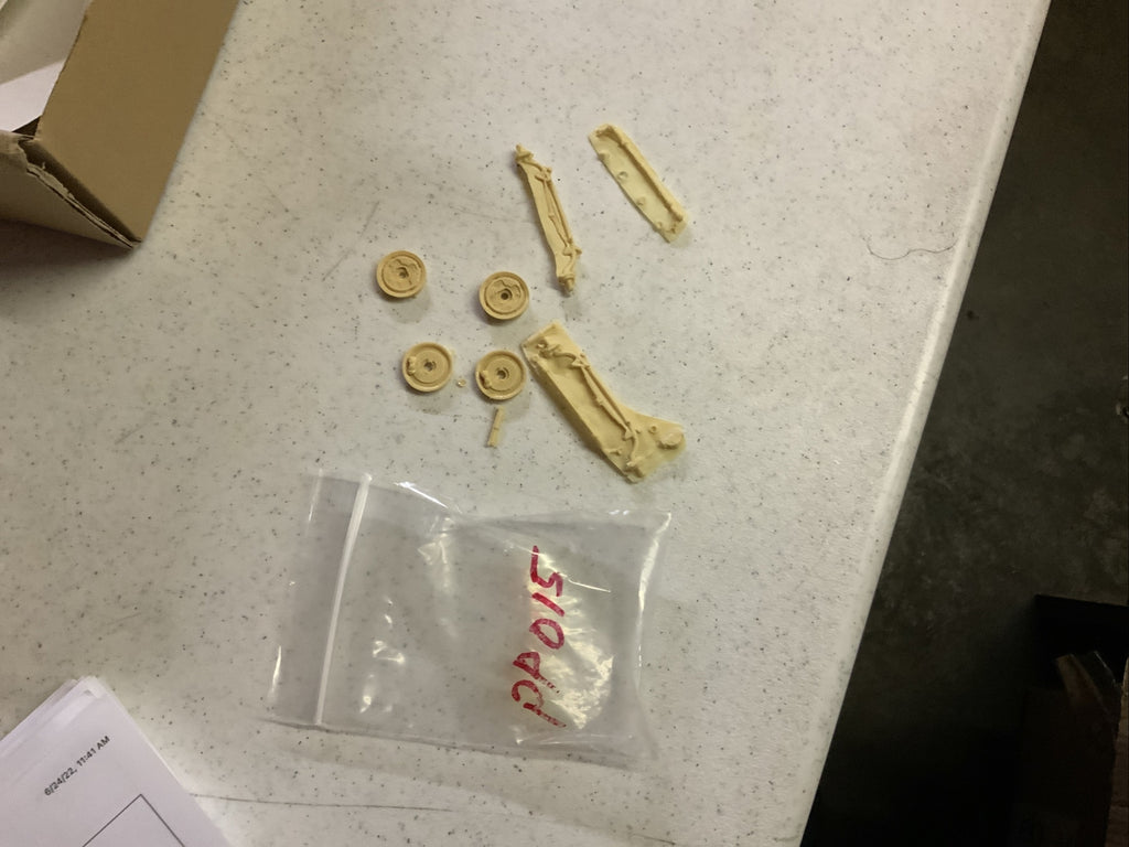 Vintage Resin Dragster Rim, Axle Parts1