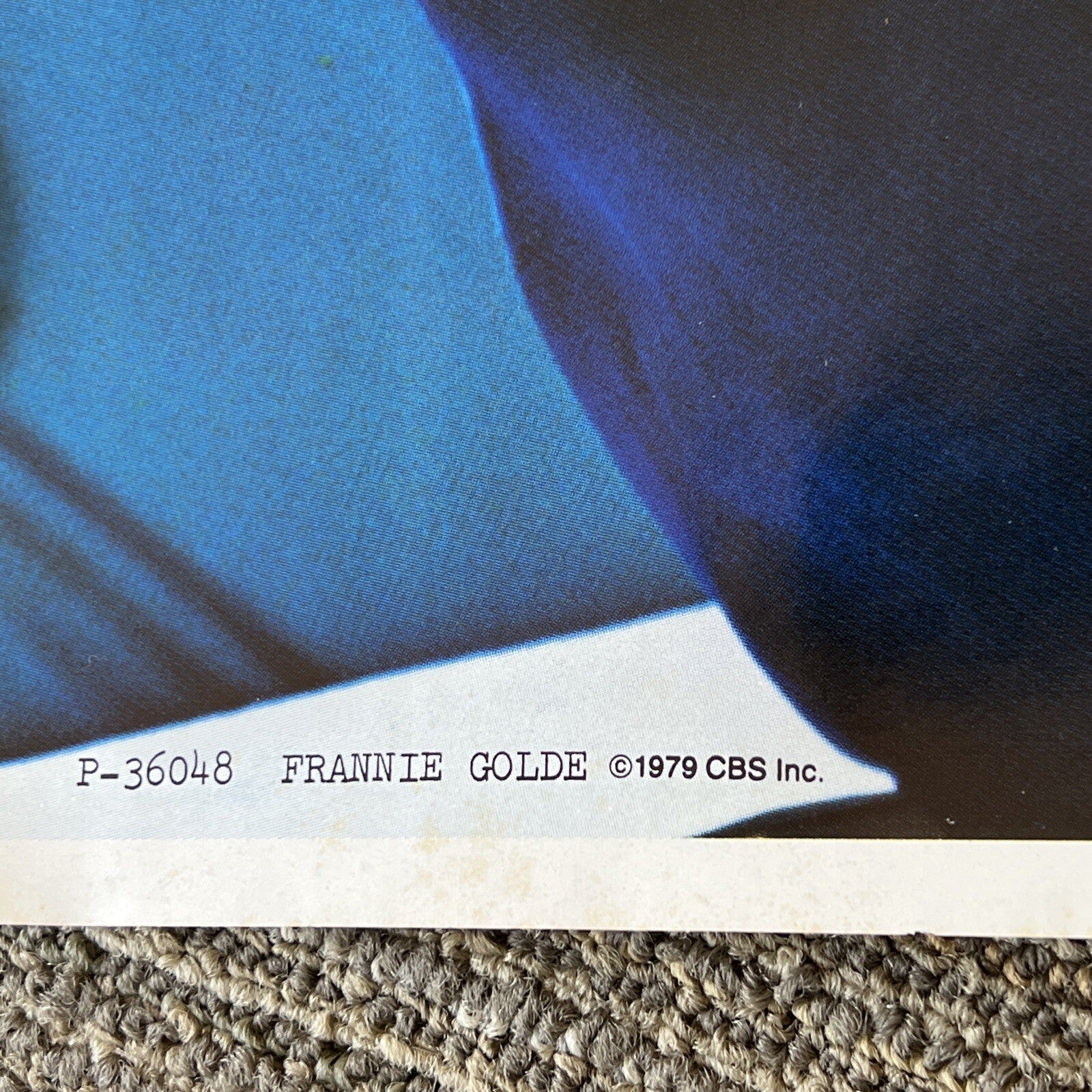 Vintage FRANNIE GOLDE FRANNIE  1979 PROMO LP Poster CBS Inc #2810
