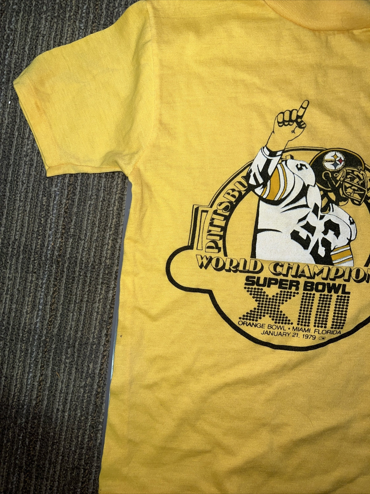 Pittsburgh Steelers World Champions Super Bowl 1979 Vintage Shirt XS? Kids ? 2
