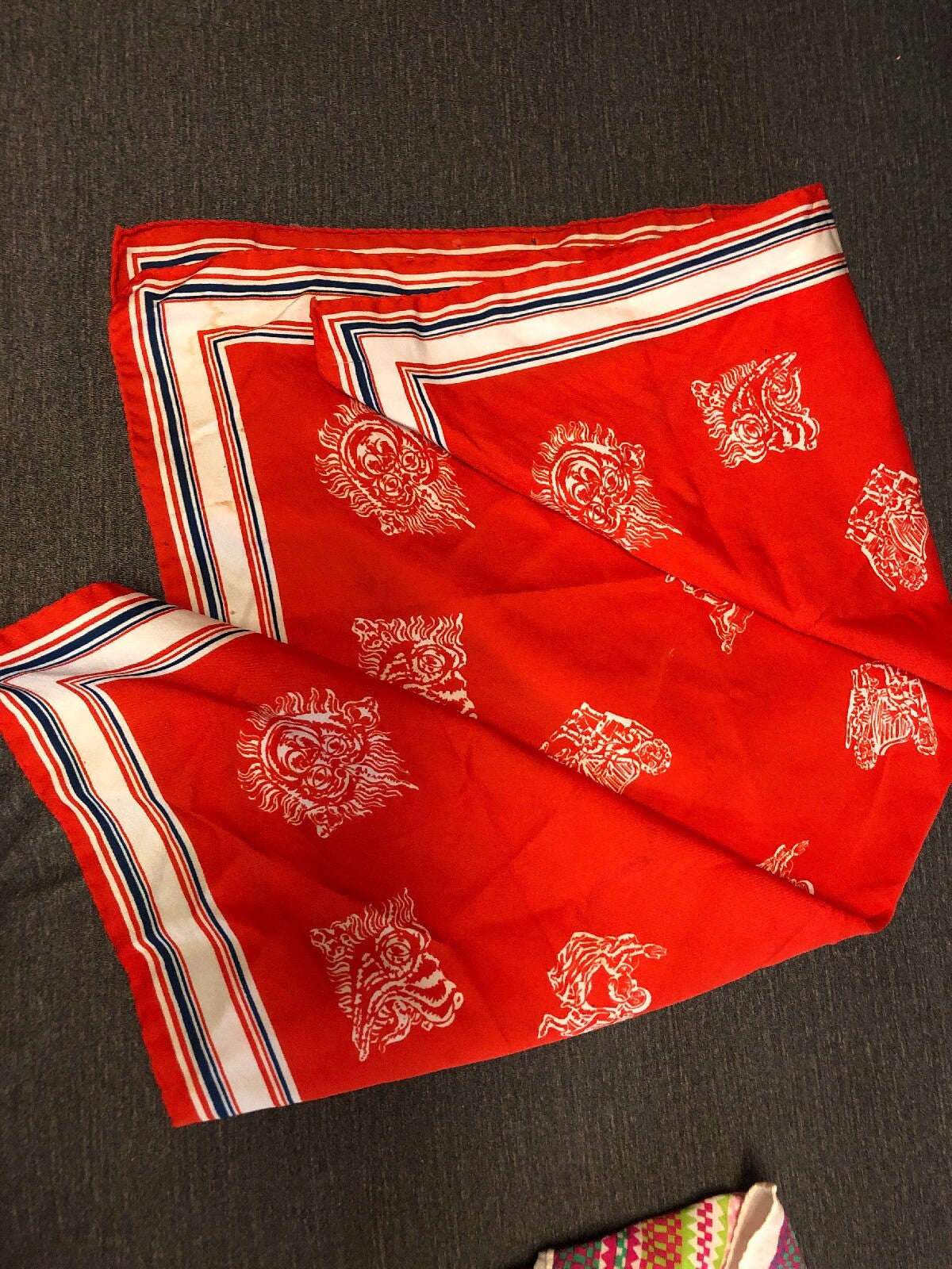 Silk Scarf Lot of 4 Assorted Silk Handkerchief Hand Finished4