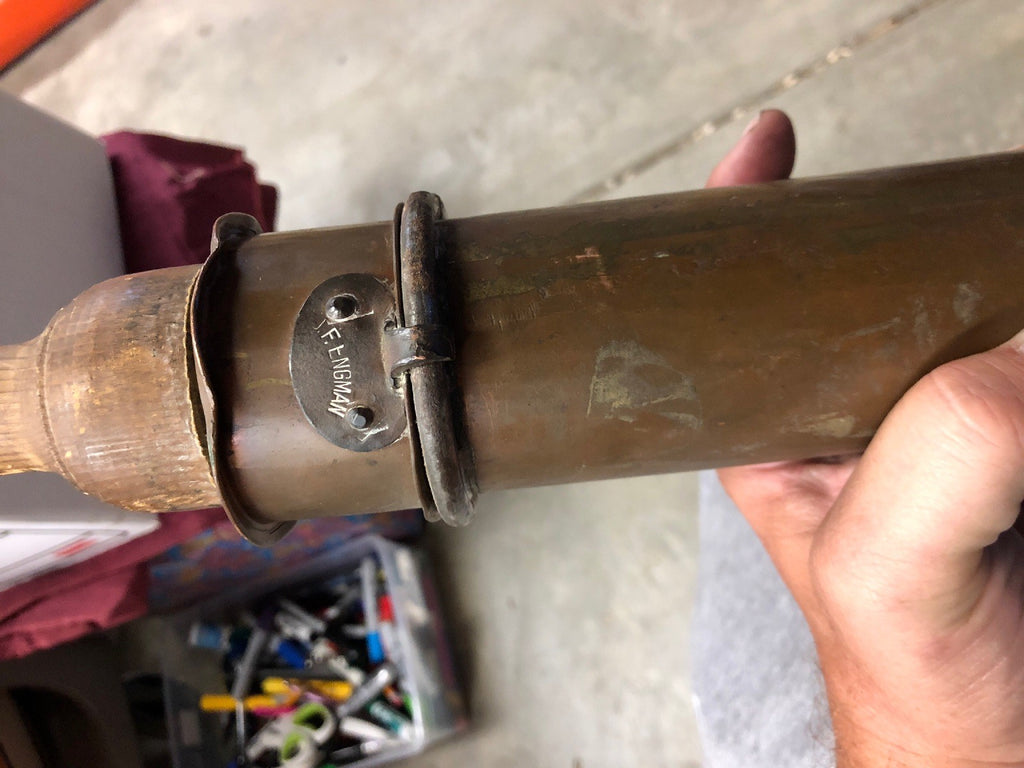 Antique 27" Hammered Copper Pot Press Sprayer J. F. England Hallstavik Rare!!9