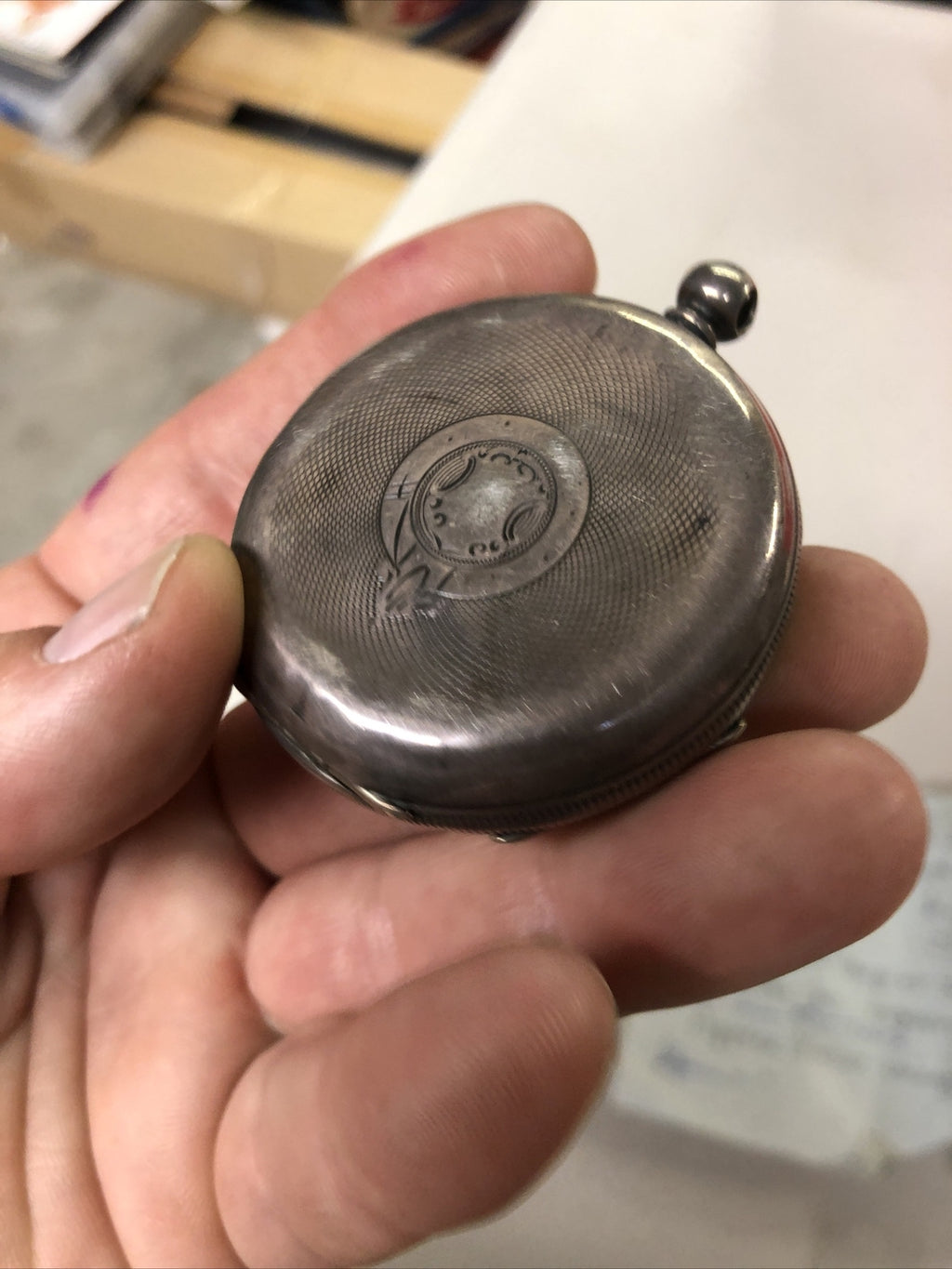 Antique Victorian .930 Silver Stamped Langdon Davies Pocket Watch For Repair2