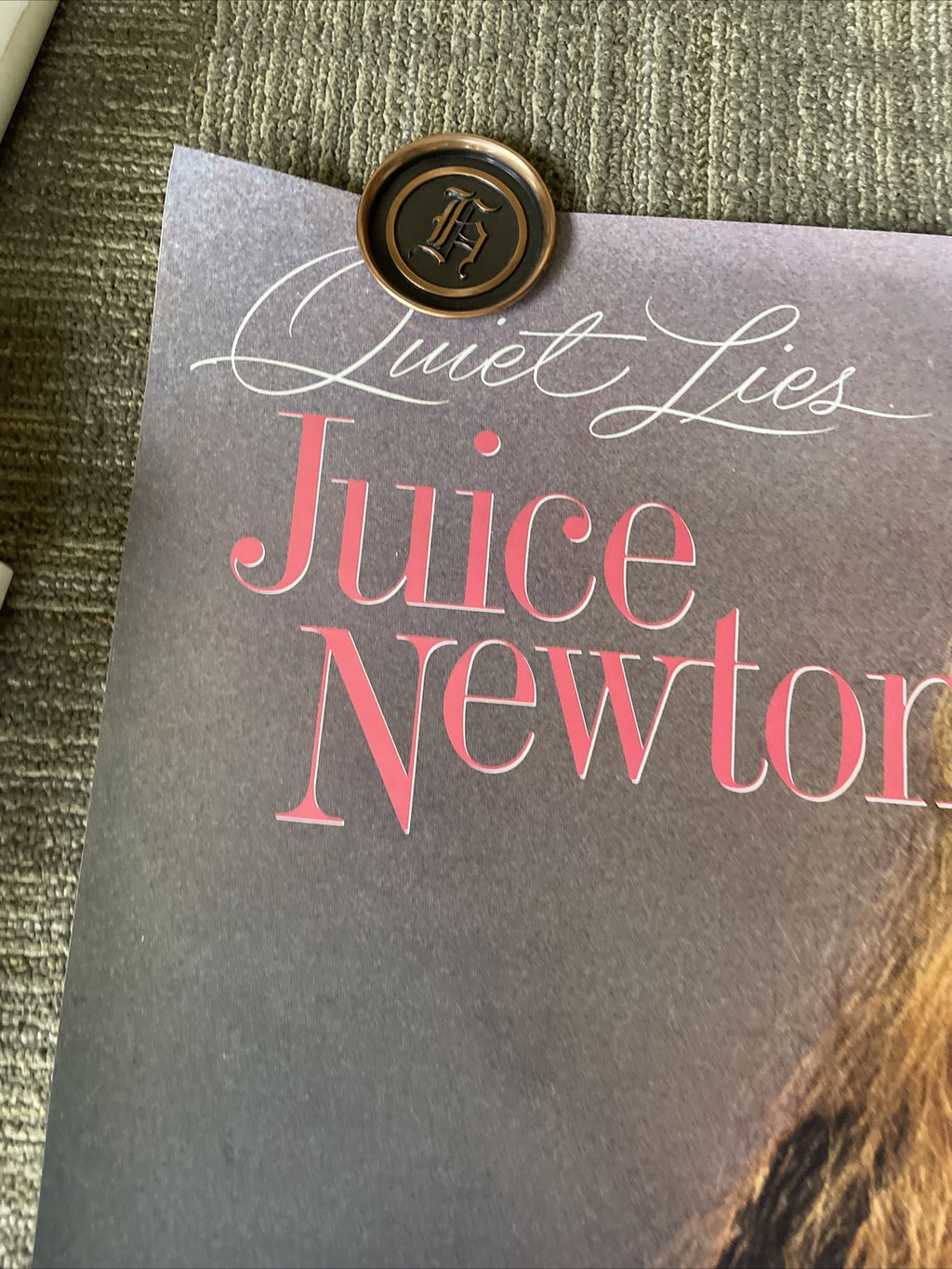 1982 Juice Newton Quiet Lies Record Store Promo poster 36” #352