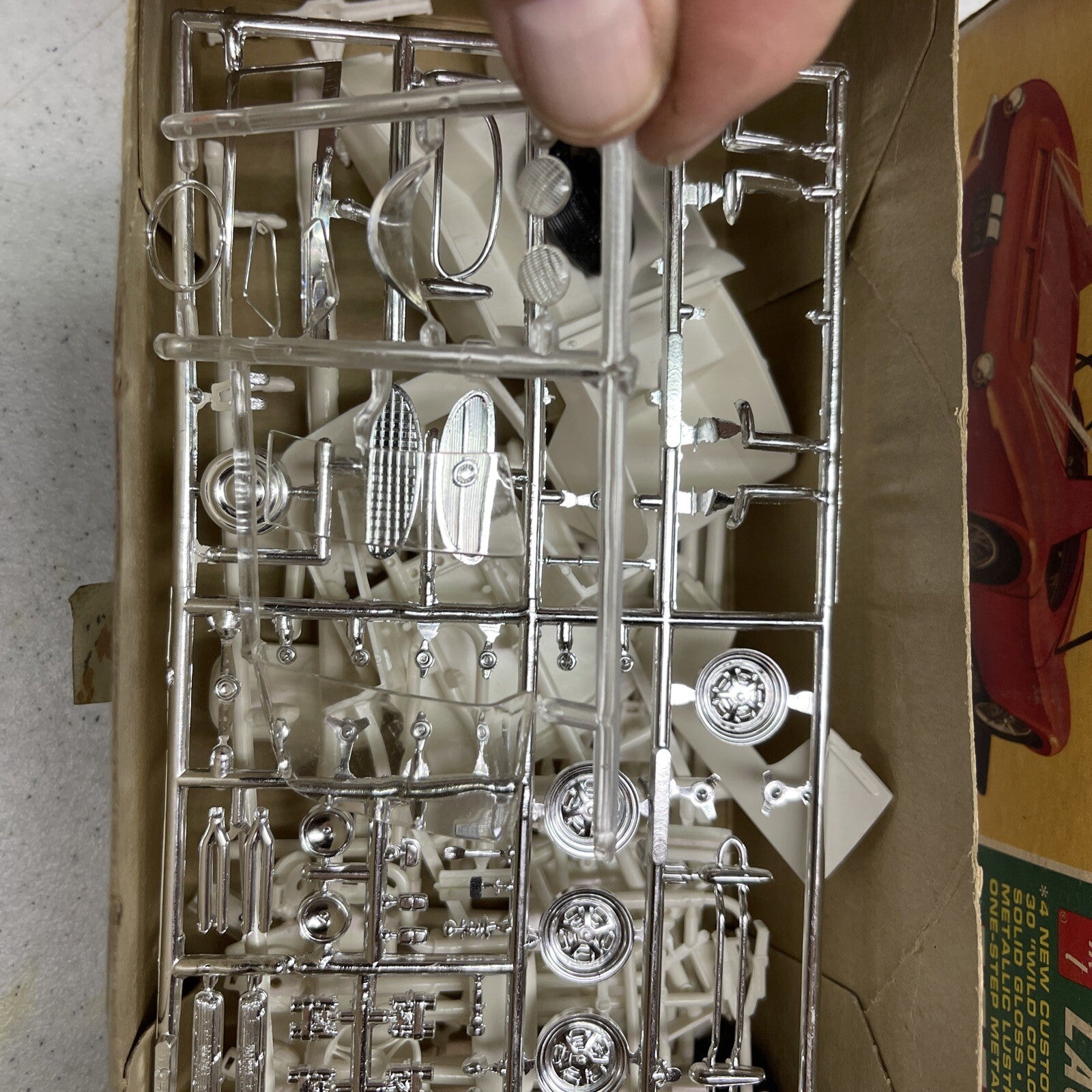 1960s RARE Amt 2170  69 COBRA Roadster Unbuilt Model Kit 3 Customizing Options1