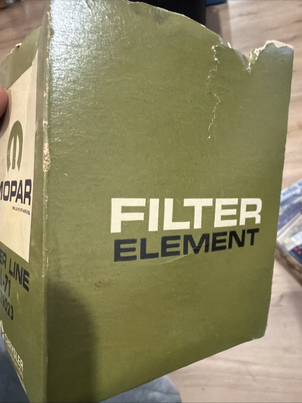 NOS Vtg Oil Filter Element Mopar L-71 21290231