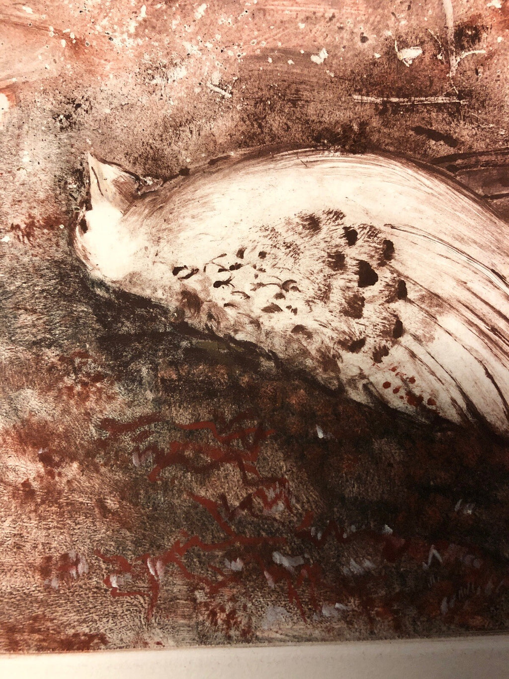 Dead Pigeon ABSTRACT EXPRESSIONIST BIRD Painting5