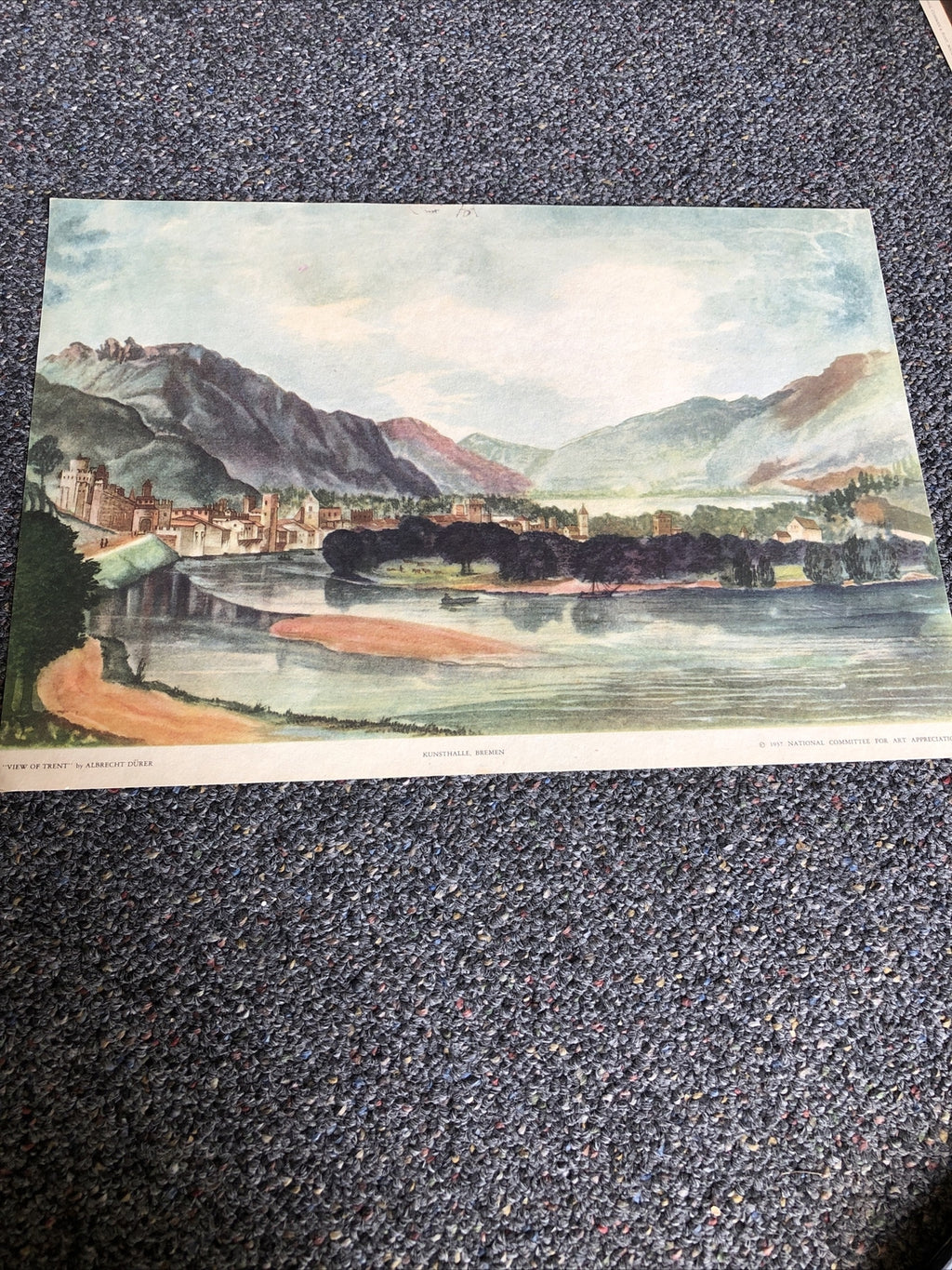 VIEW OF TRENT By ALBRECHT DURER 1937 NATIONAL COMMITTEE FOR ART0