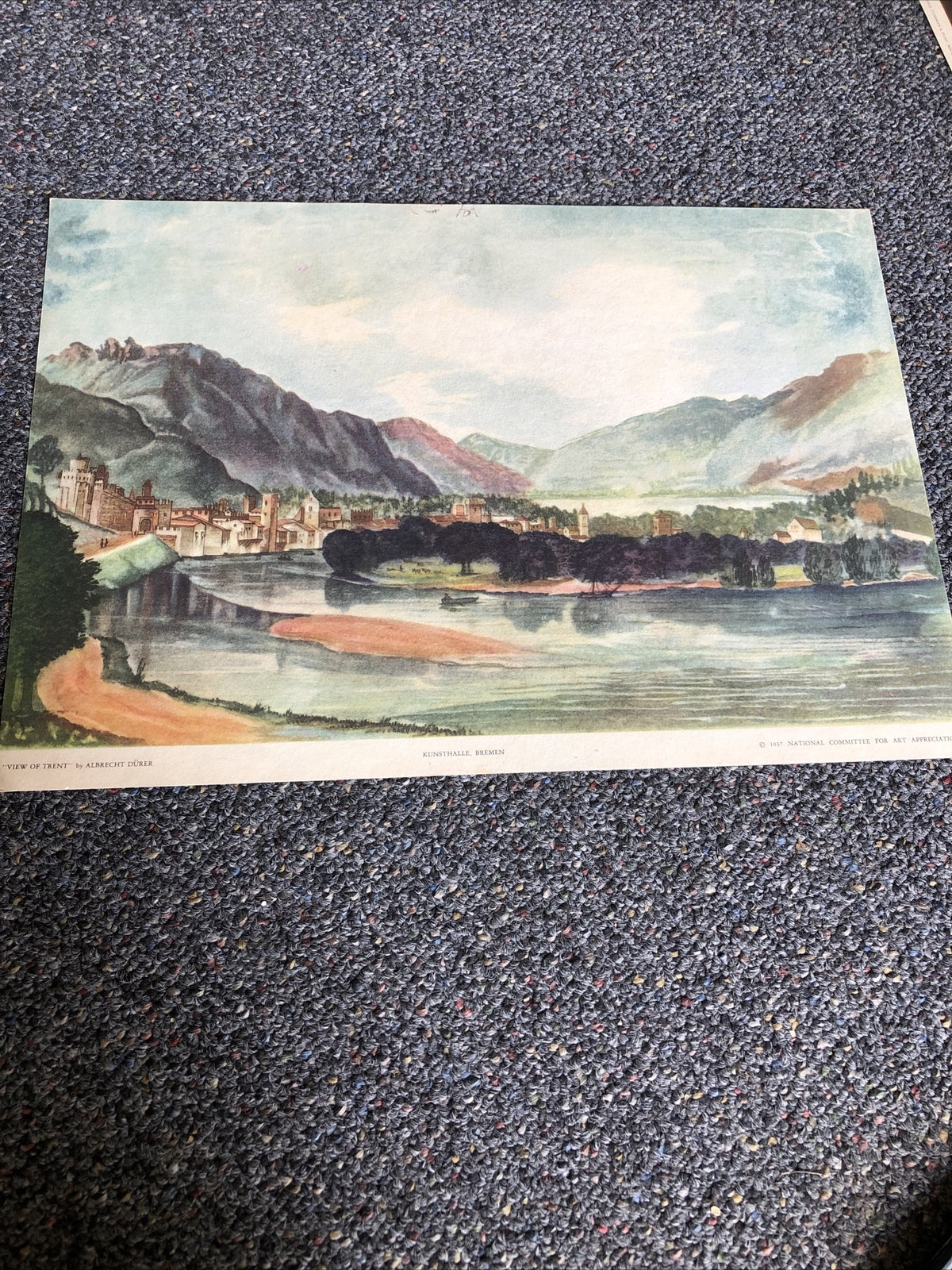 VIEW OF TRENT By ALBRECHT DURER 1937 NATIONAL COMMITTEE FOR ART0