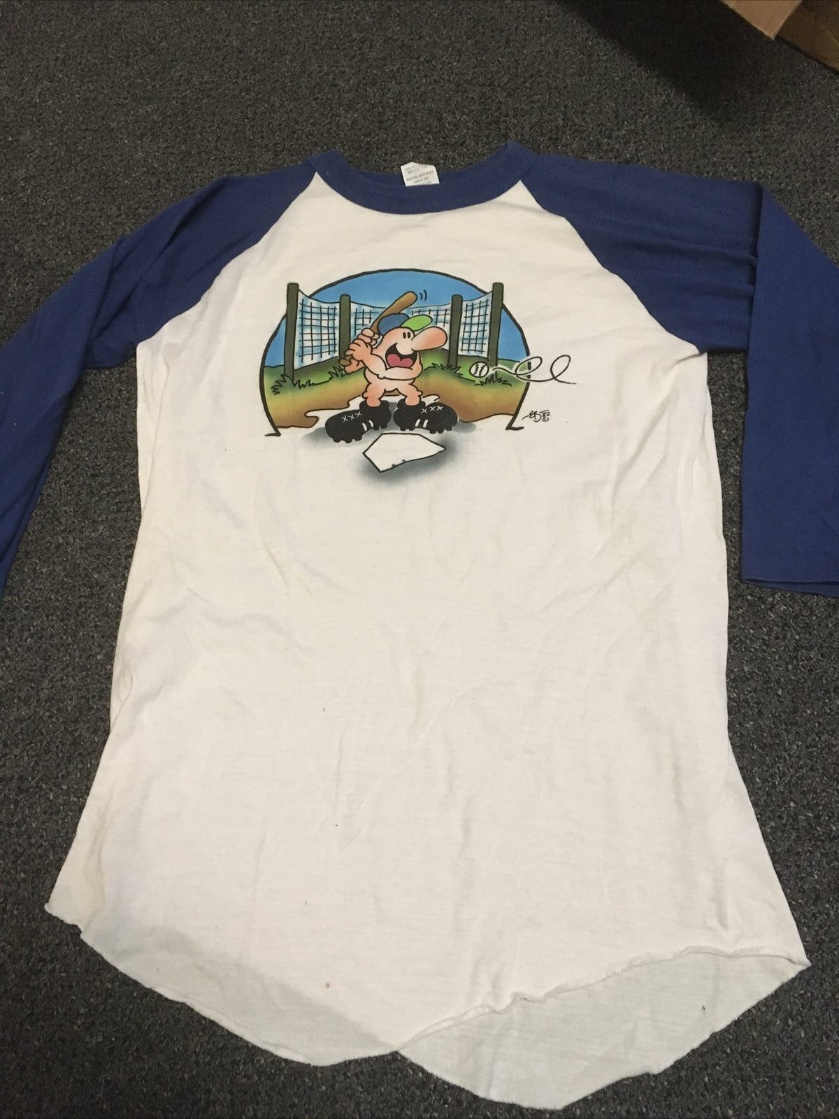 Vintage 1982 EB Raglan Shirt Size L0