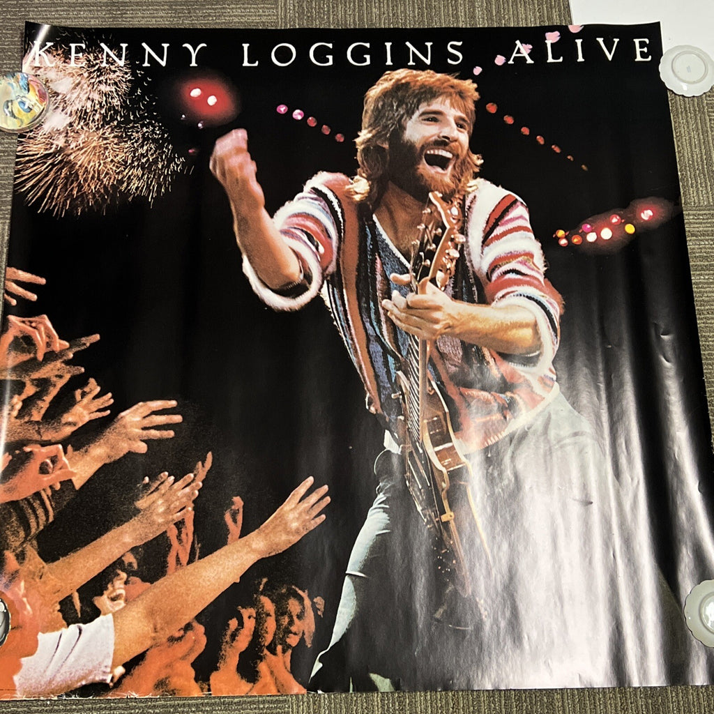 KENNY LOGGINS ALIVE PROMO POSTER VINTAGE 1980 CBS INC0