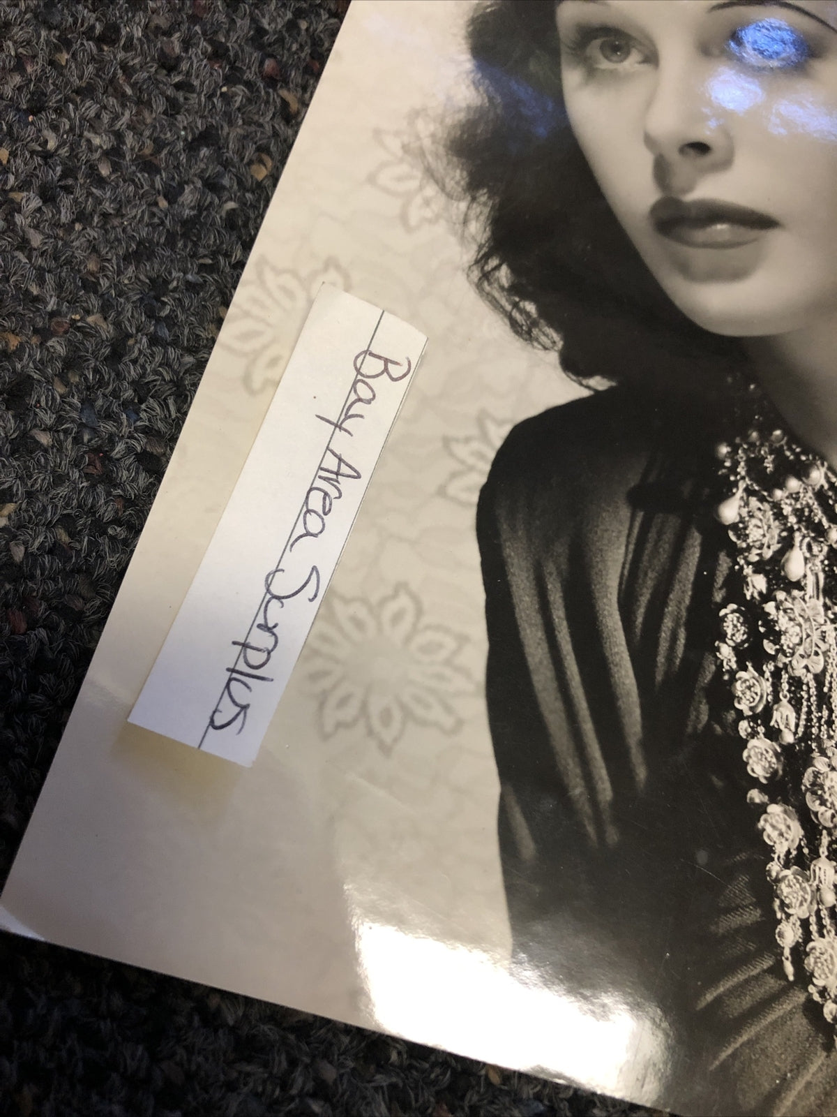 Rare Original Unpublished Photo Of Hedy Lamarr Glamour Shot 9”x6.5”1