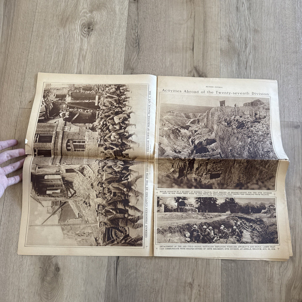 1919 antique NEW YORK TIMES rotogravure PARADE WWI SHIPS ADS FASHION4