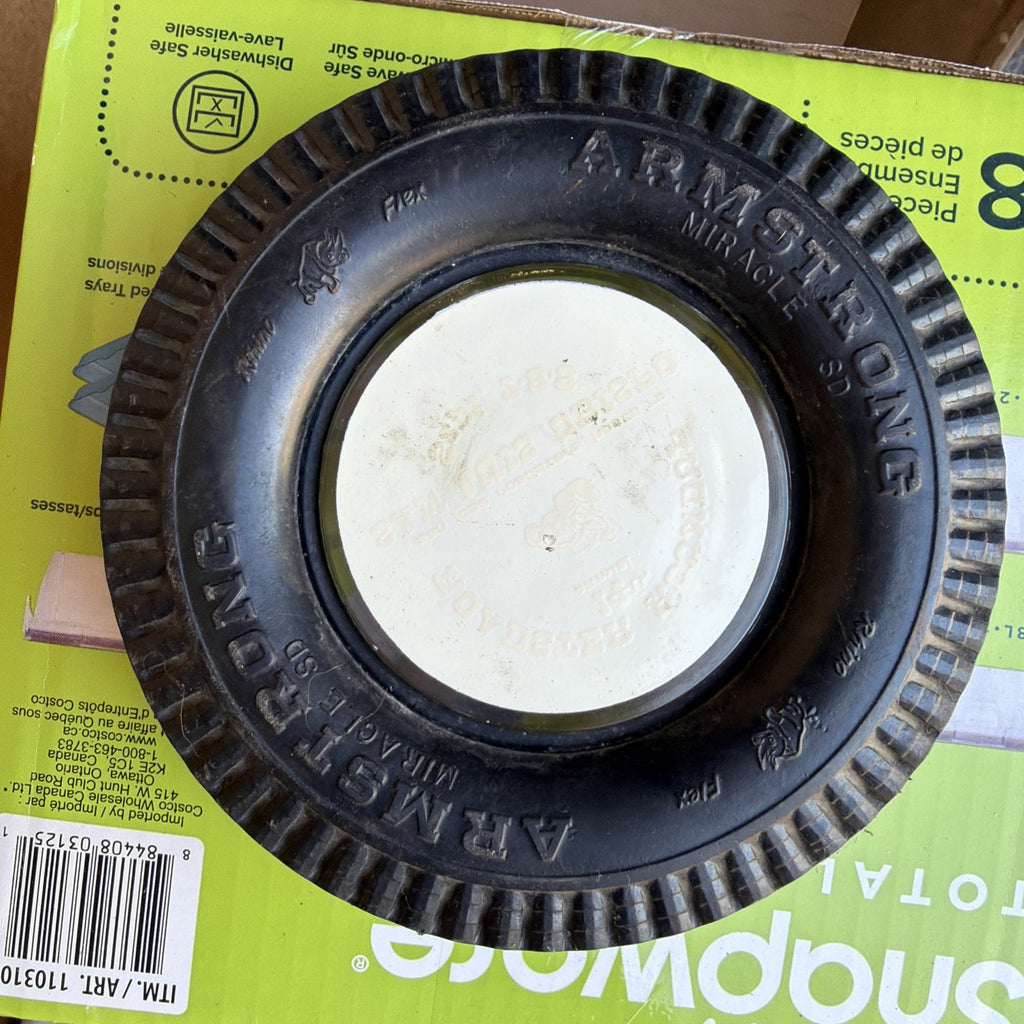 Vintage Armstrong Rhino Flex Ashtray Advertising San Louis Obispo Roadster Club2