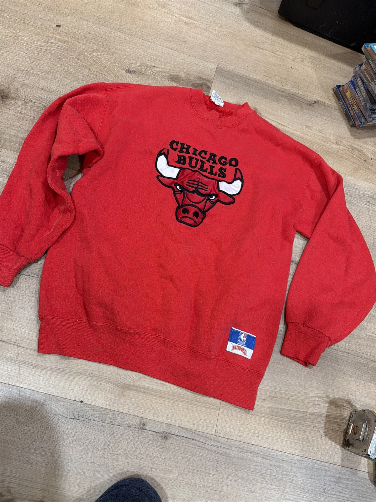 Chicago Bulls 1989 Vintage Nutmeg Acid Wash Crewneck XL Fits Like Large0