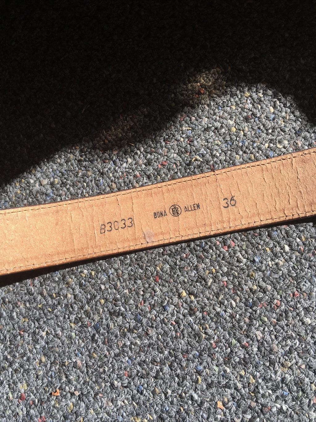 Vintage BONA ALLEN Leather Western Belt Size 362