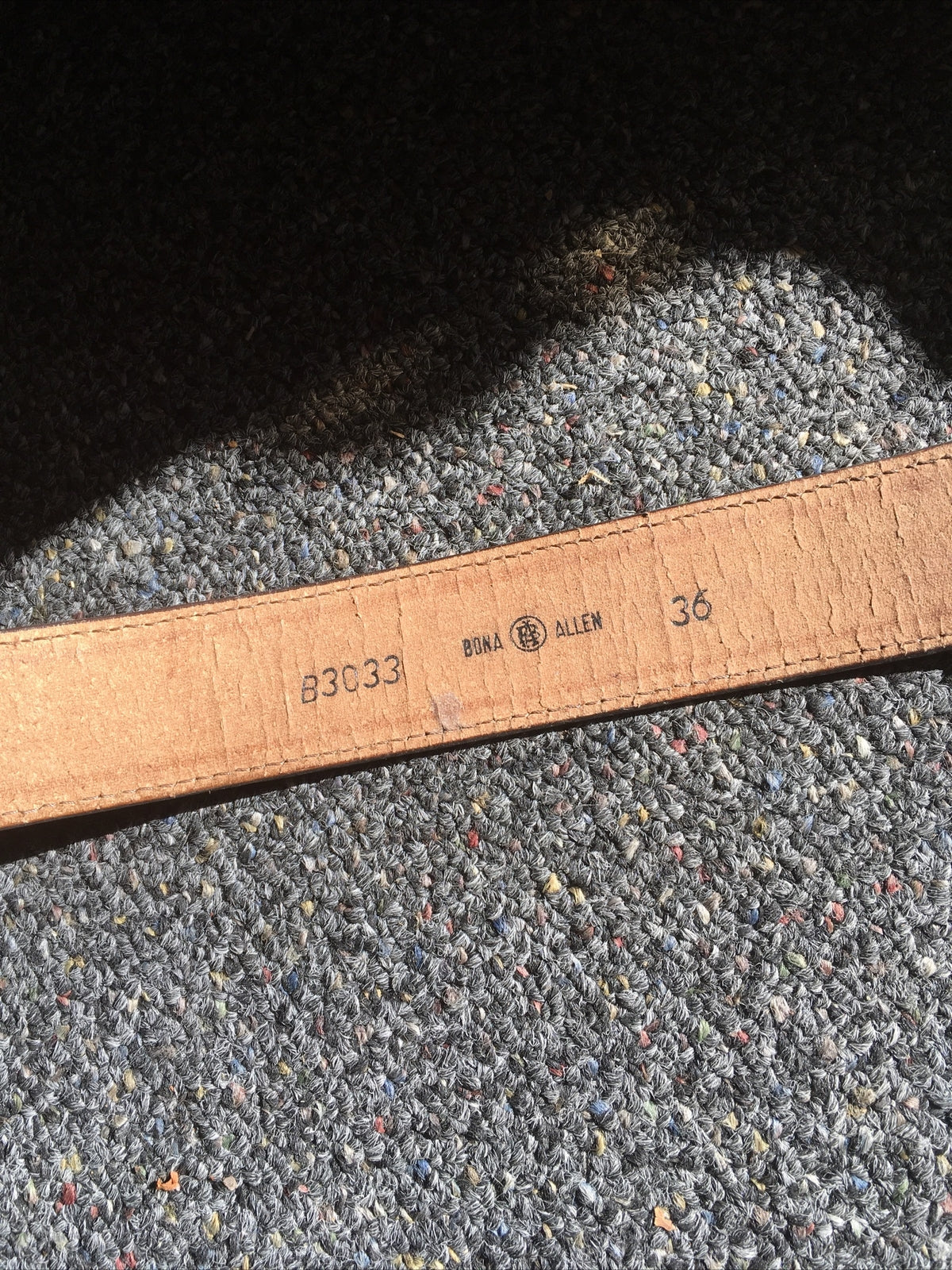 Vintage BONA ALLEN Leather Western Belt Size 362