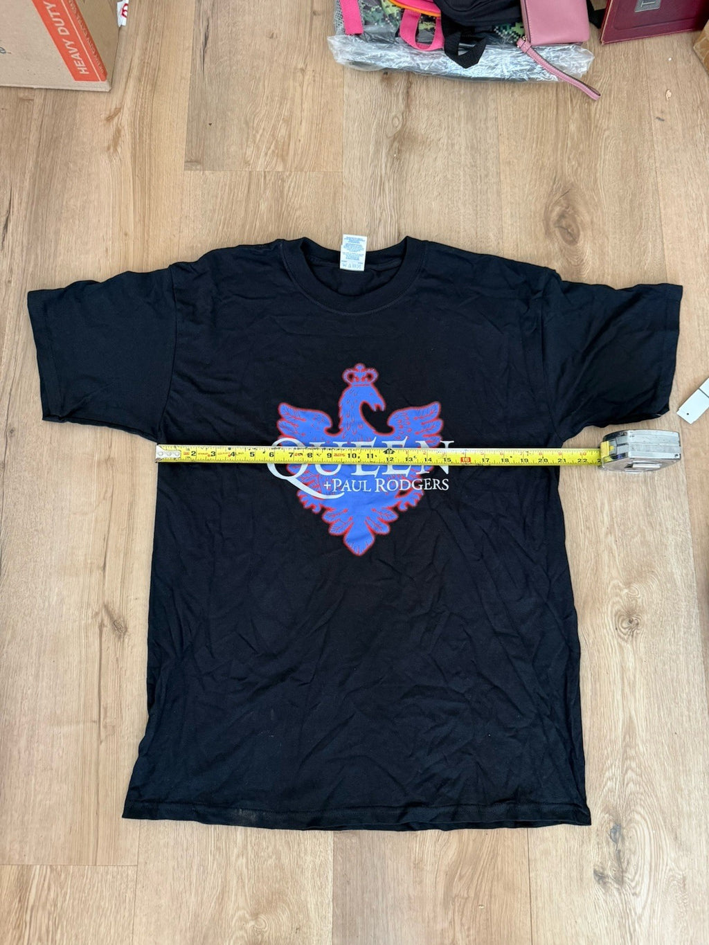 2005 Queen + Paul Rodgers Tour Shirt L Rock Band Tee Gildan Black Vintage3